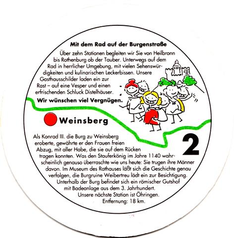 tauberbischofsheim tbb-bw distel mit dem 2b (rund215-2 weinsberg)